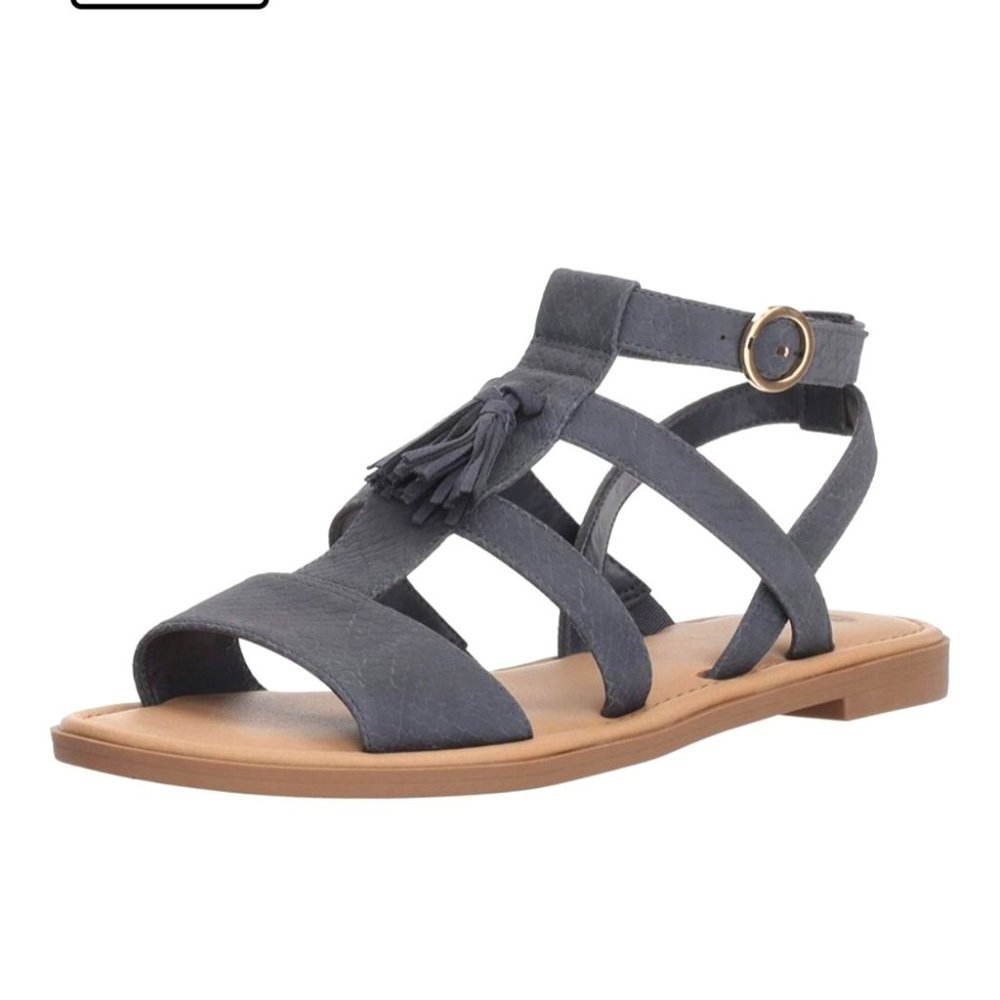 Dr. Scholl's Women’s Black Encore Gladiator Ankle Strap Sandals in Black Size 8